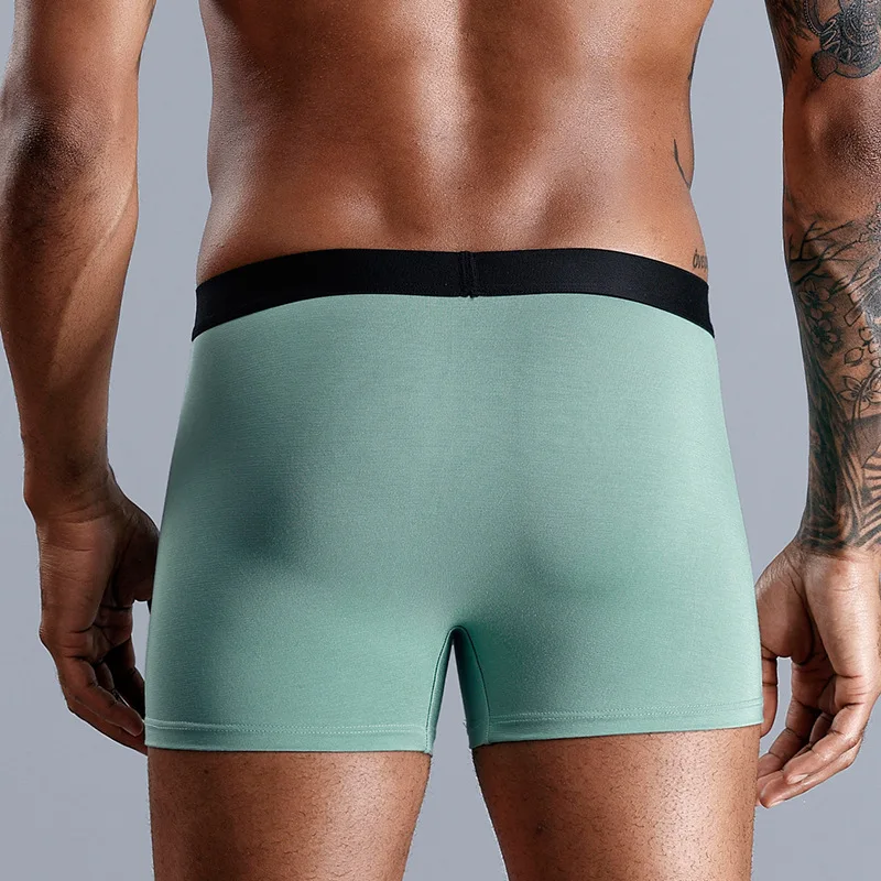 Трусы-боксеры мужские из модала мягкие дышащие с U-образной выпуклостью