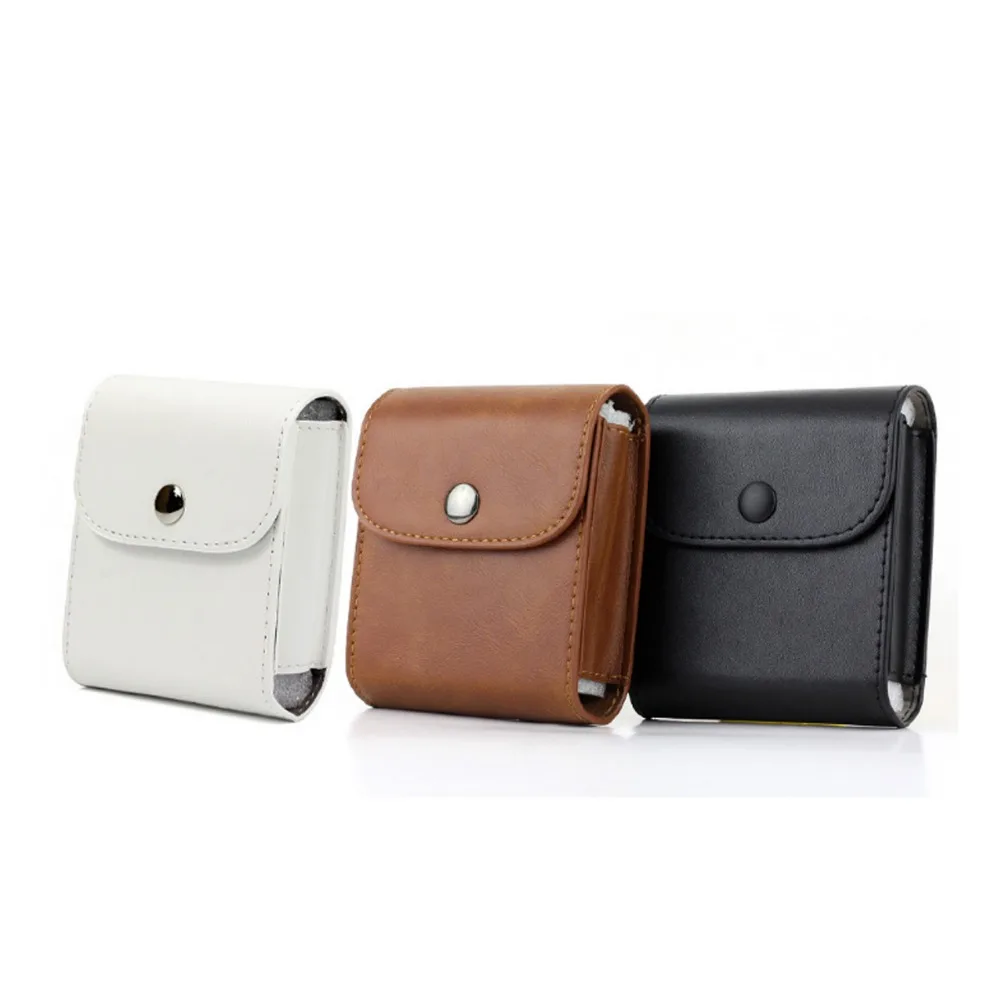 

Retro Leather Button Storage Bag Pouch Photo Case For Fujifilm Instax SQ10 SQ6 SQ1 SQ20 SP3 Camera Square Films (with Strap)