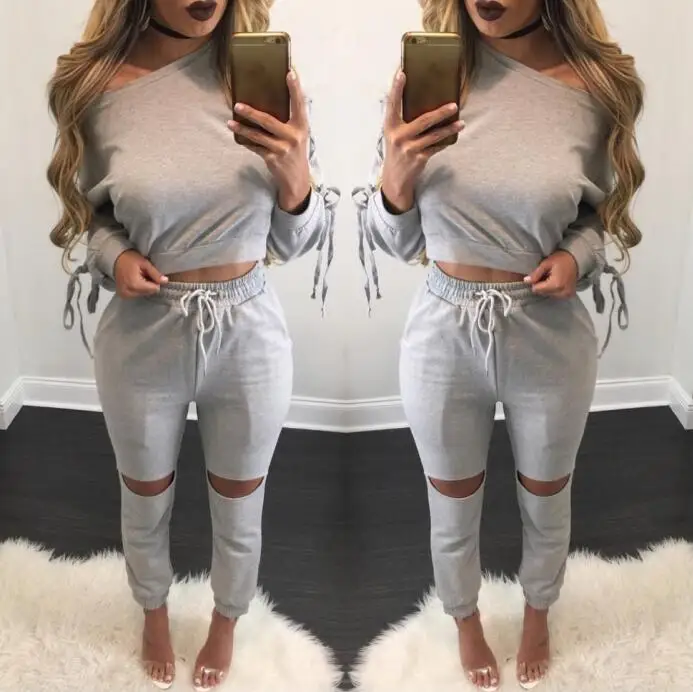 2017 autumn winter jumpsuit standard fashion women's slim casual oblique bandage bodycon sexy |