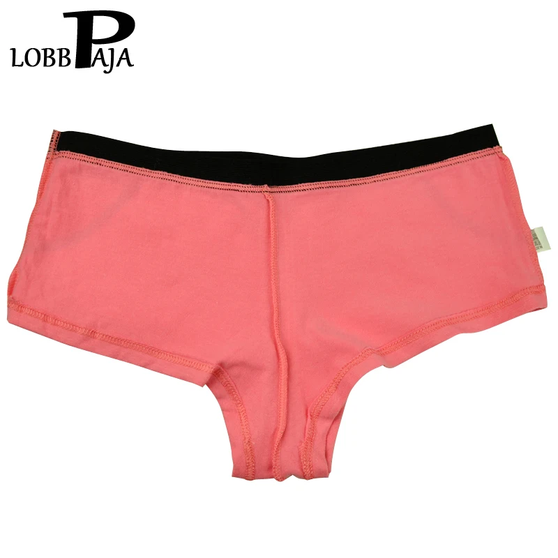 Комплект из 6 шт. женское нижнее белье Хлопковые женские трусы однотонные боксеры