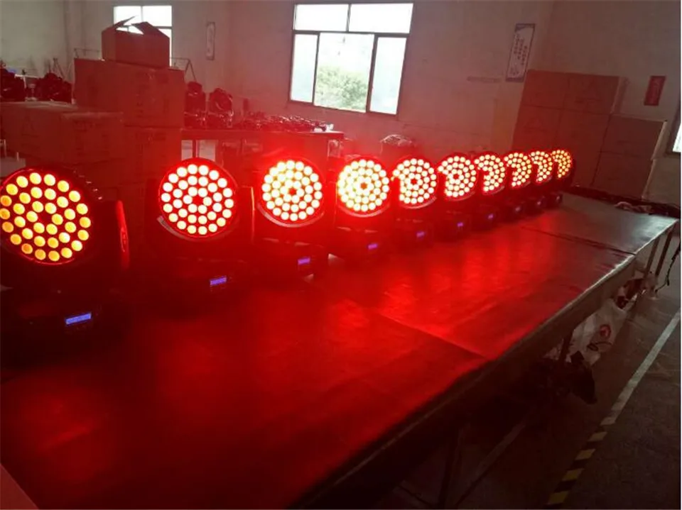 36x12 W 36x15 W 36x18 W 4в1 5в1 6в1 Zoom Testa Mobile Led luce RGBWA UV DMX512 Led Moving Head Wash Effetto Fascio luce