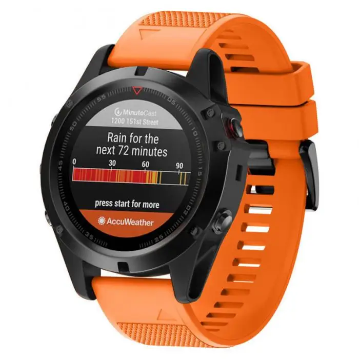 Ремешок для часов Centechia для Garmin Fenix 5X/Fenix 3/Fenix 3 HR сменный мягкий силиконовый ремешок для часов GDeals