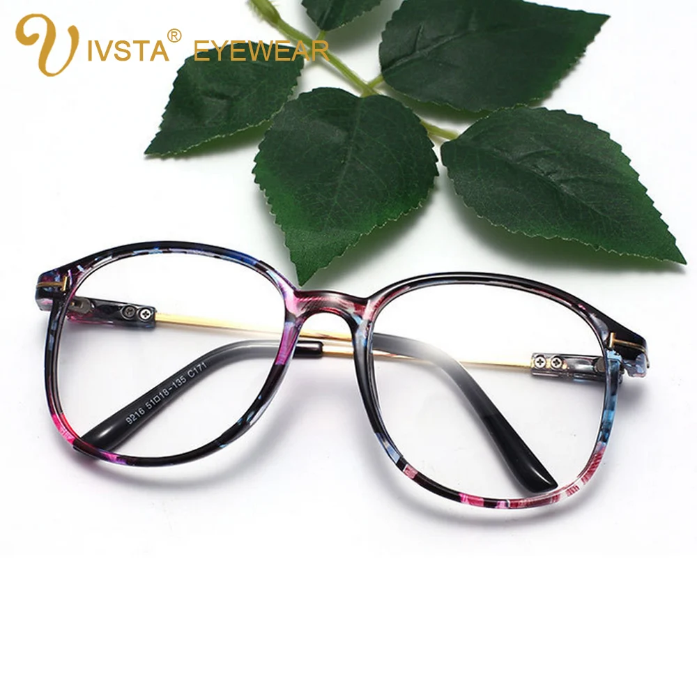 

IVSTA Vintage Spectacle Frames TF921 Brand Designer Clear Glasses Oversized Glasses Men Large Frame for Big Face Eyeglasses 9216