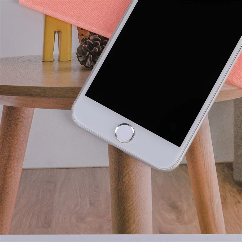 Мультяшные алюминиевые сенсорные наклейки с кнопками Home для iPhone 5S 5C SE 6 6S 7 8 Plus iPad