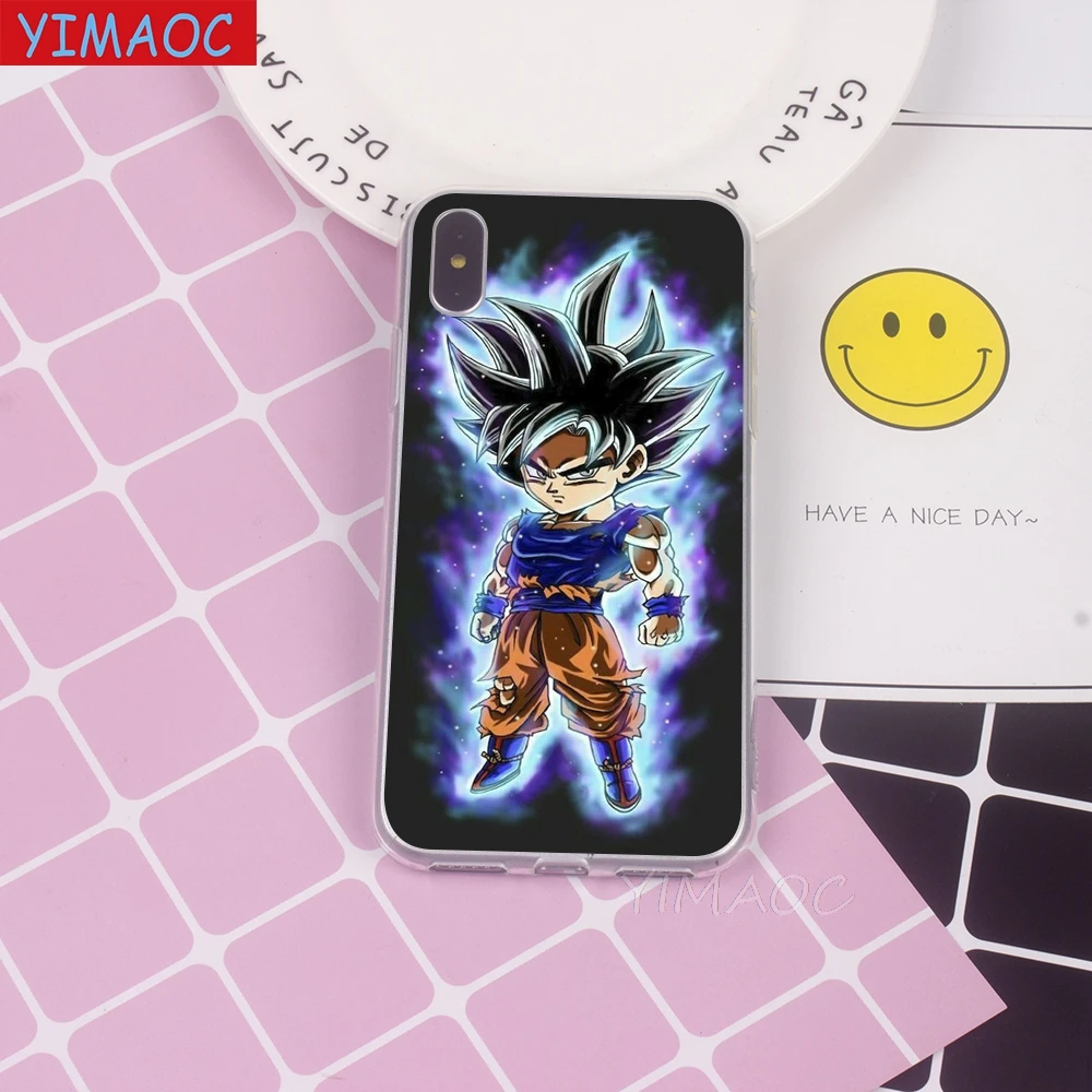 Мягкий чехол YIMAOC DBZ Dragon ball для мобильного аниме TPU силиконовый iPhone 8 7 6 6S Plus 5 5S SE X XR XS