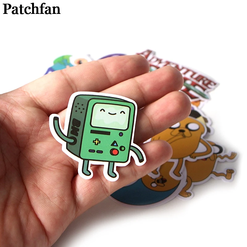 Patchfan 17 шт. креативные значки Adventur time DIY декоративные наклейки мультяшный стиль для DIY ПК стены телефон Скрапбукинг альбом A2087
