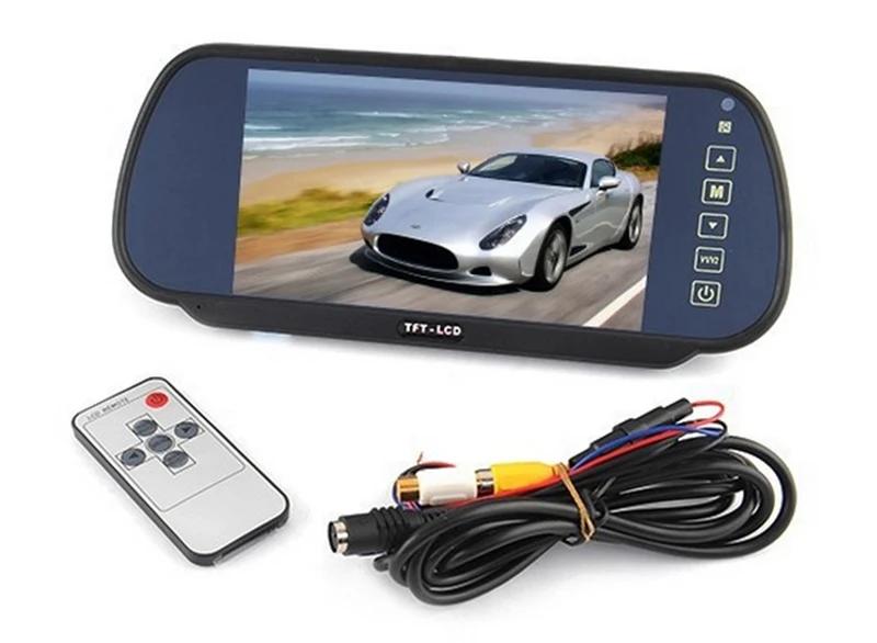Беспроводная Автомобильная камера ночного видения 2 4G + 800*480 7 дюймов LCD цветной