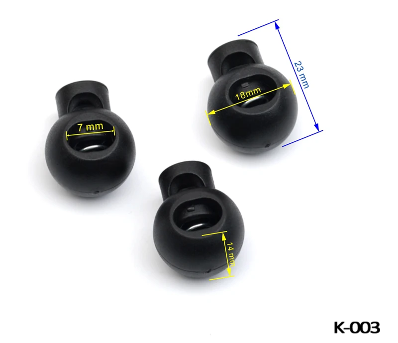 Пластиковый стопорный шнур 150 шт. блокировка шнура черный круглый шариковый