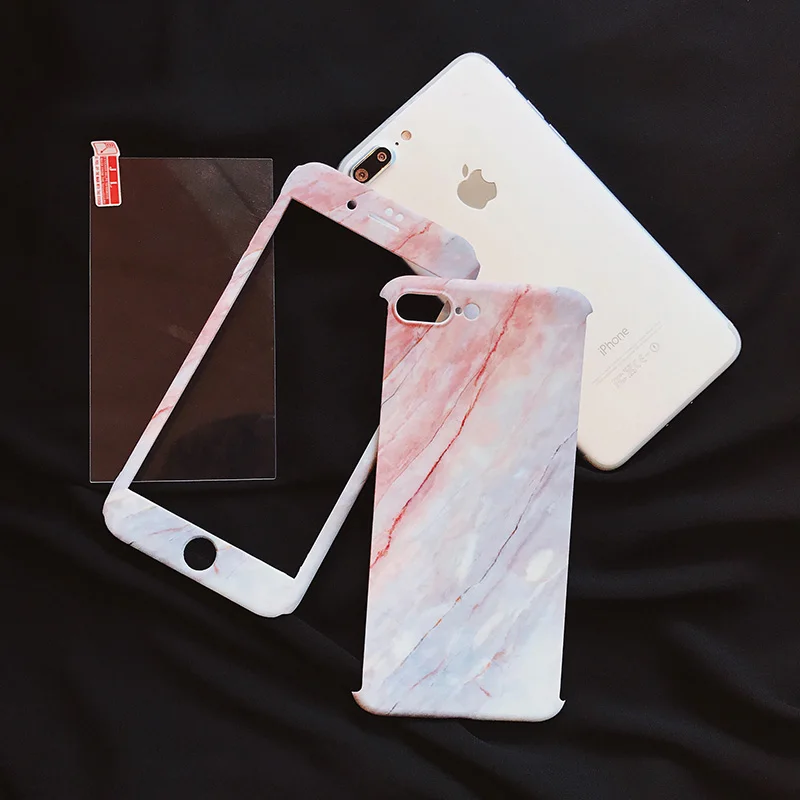 Чехол для iPhone Xs Max 360 защитный чехол с цветочным мраморным камнем X XS XR 7 8 6s Plus