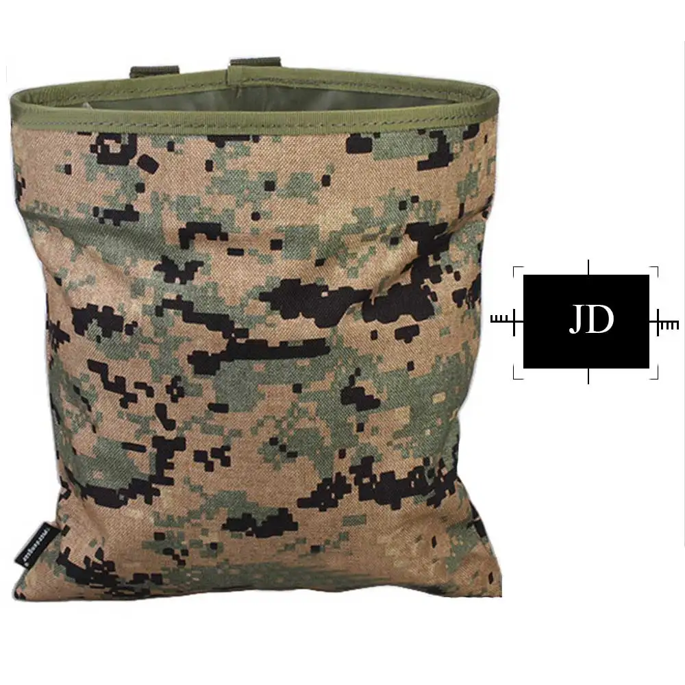 EMERSONGEAR Drop pouch тактический мешок для мелочей складной дампа Airsoft военный подсумок сумка мультикам черный чехол EM6032 - Цвет: JD