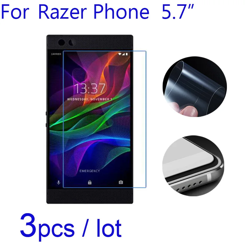 3 шт./лот мягкие Защитные пленки для телефона Razer прозрачные/матовые/нано
