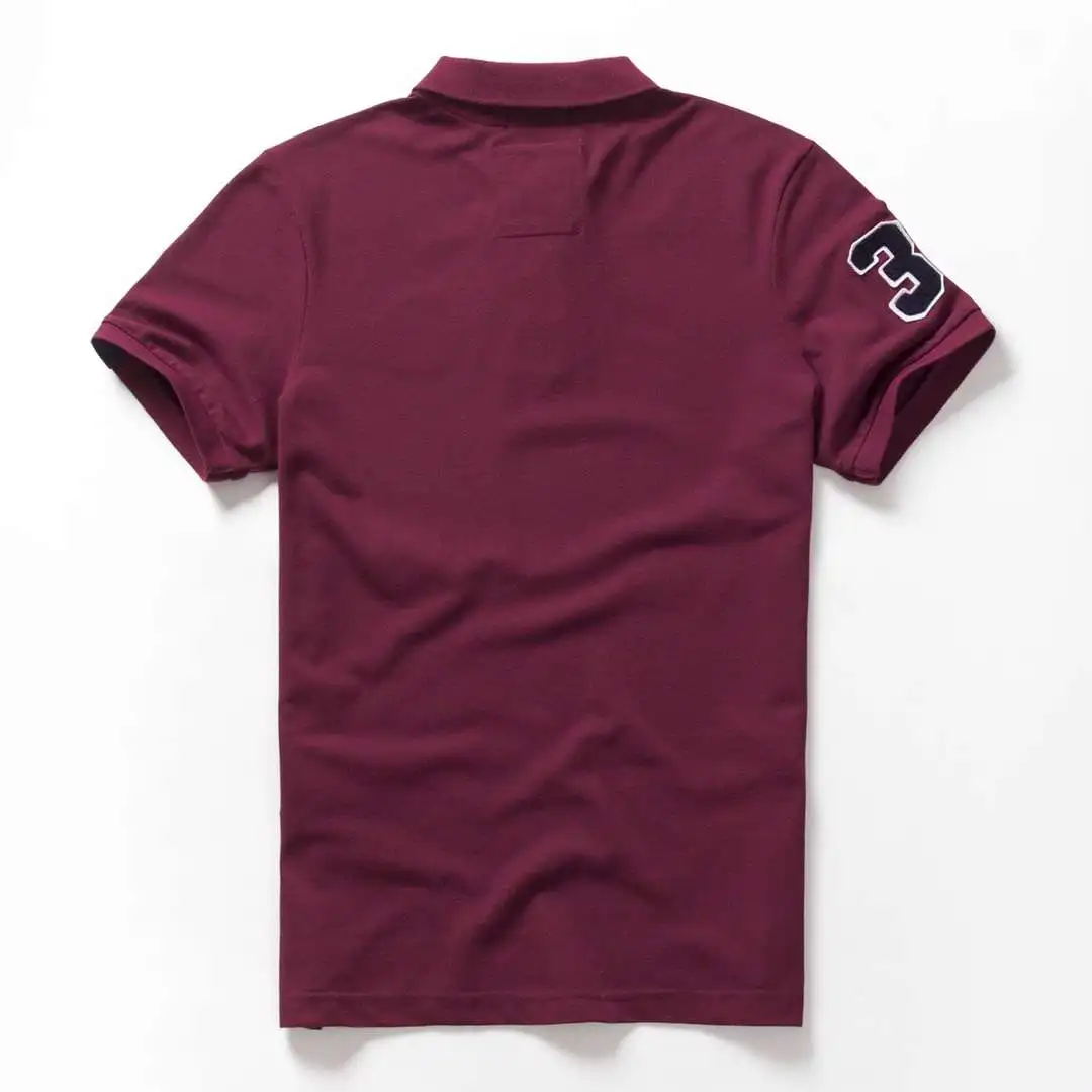 Vomint 2019 летние мужские хлопковые рубашки поло с коротким рукавом вышитой надписью