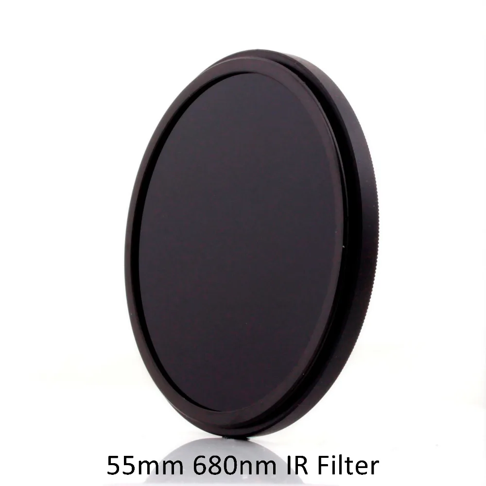 

55mm 680nm R68 Infrared IR Optical Grade Glass Filter for Camera Lens Accessories