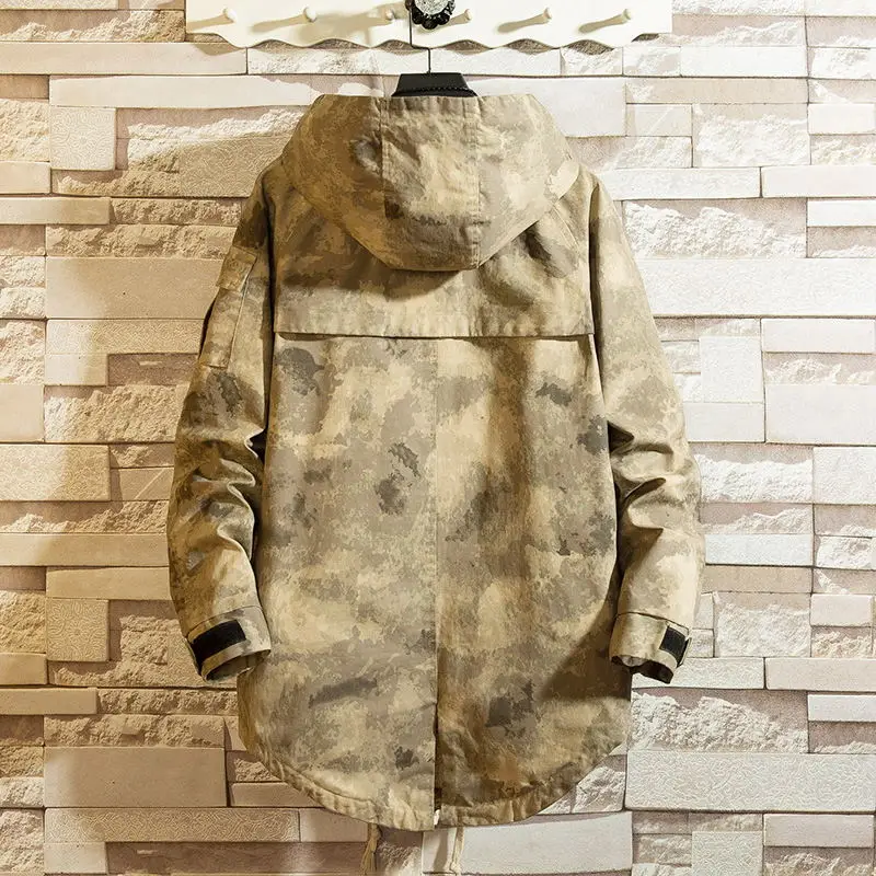NEW Hooded Jacket Men Fashion Coat 2019 Spring Autumn Hip Hop Jackets Man Streetwear Casual Solid Color young | Мужская одежда