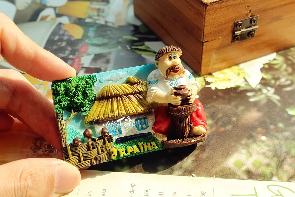 Украина туристический сувенир 3D смолы магнит на холодильник ремесло идея
