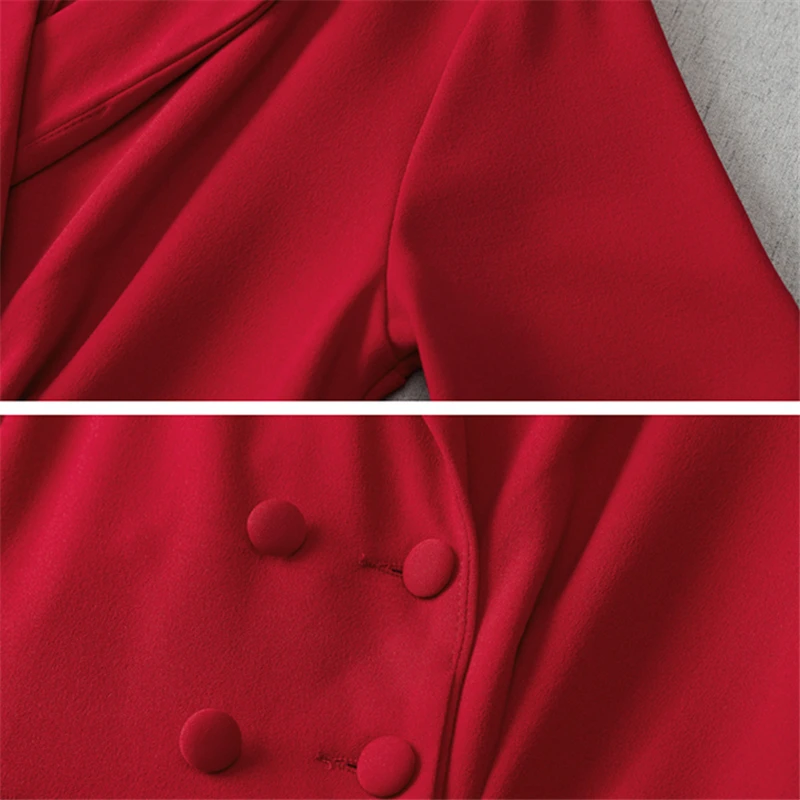 Women Dress Elegant Spring Autumn New Long sleeve Red Black Plus size Vestidos Dresses Robe Femme Party | Женская одежда