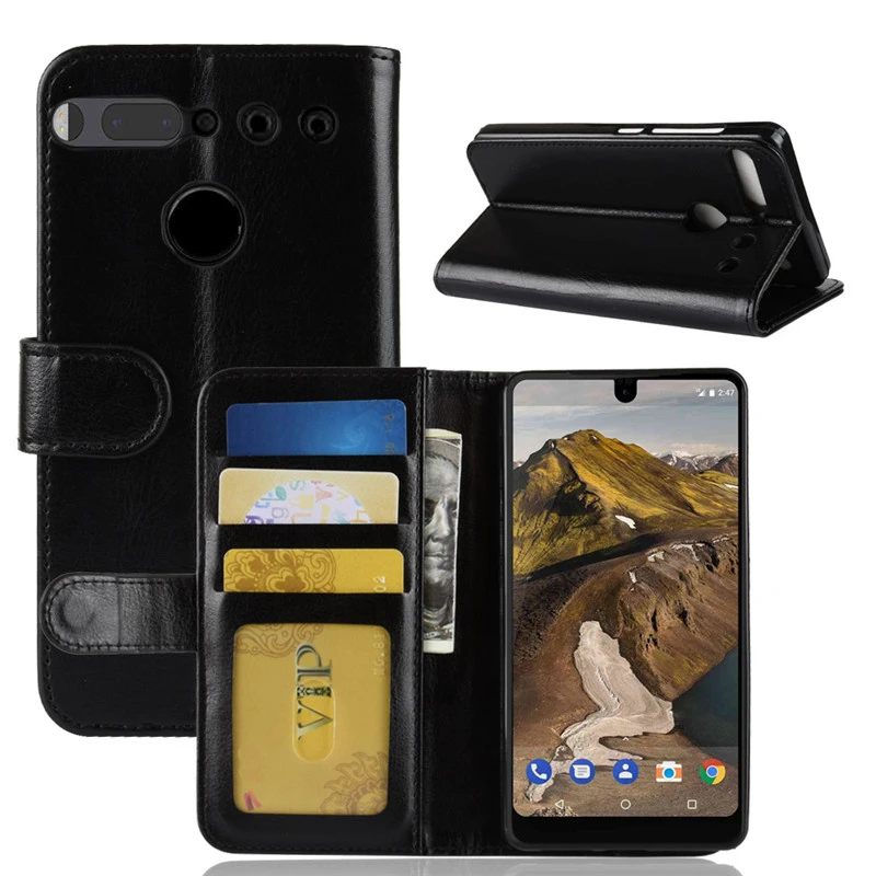Essential Phone PH-1 Case Luxury Wallet PU Leather For Flip Cover | Мобильные телефоны и аксессуары
