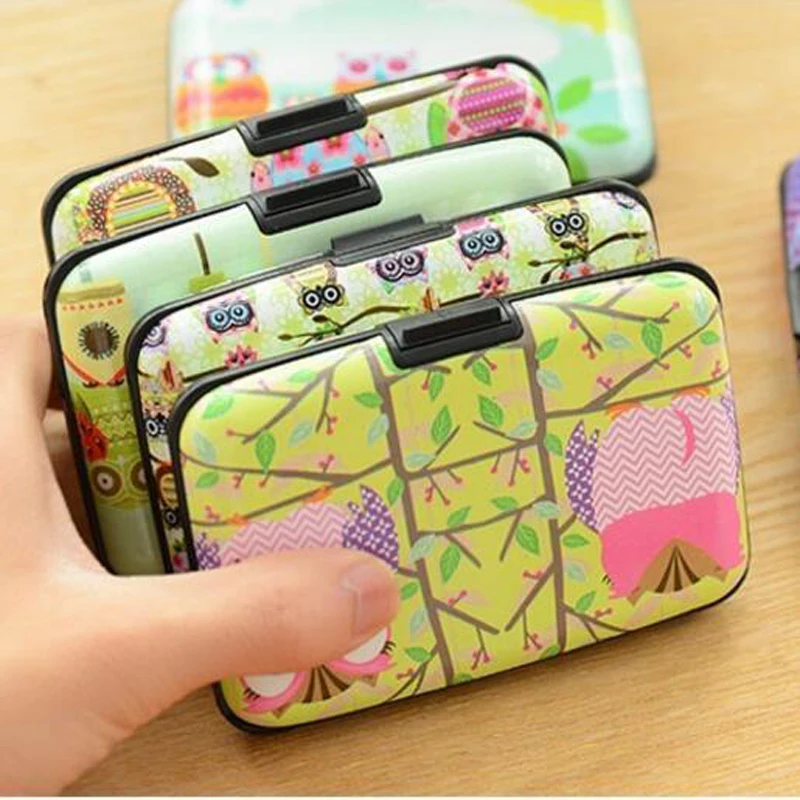 Мужской и женский модный водонепроницаемый карман с изображением совы визитница