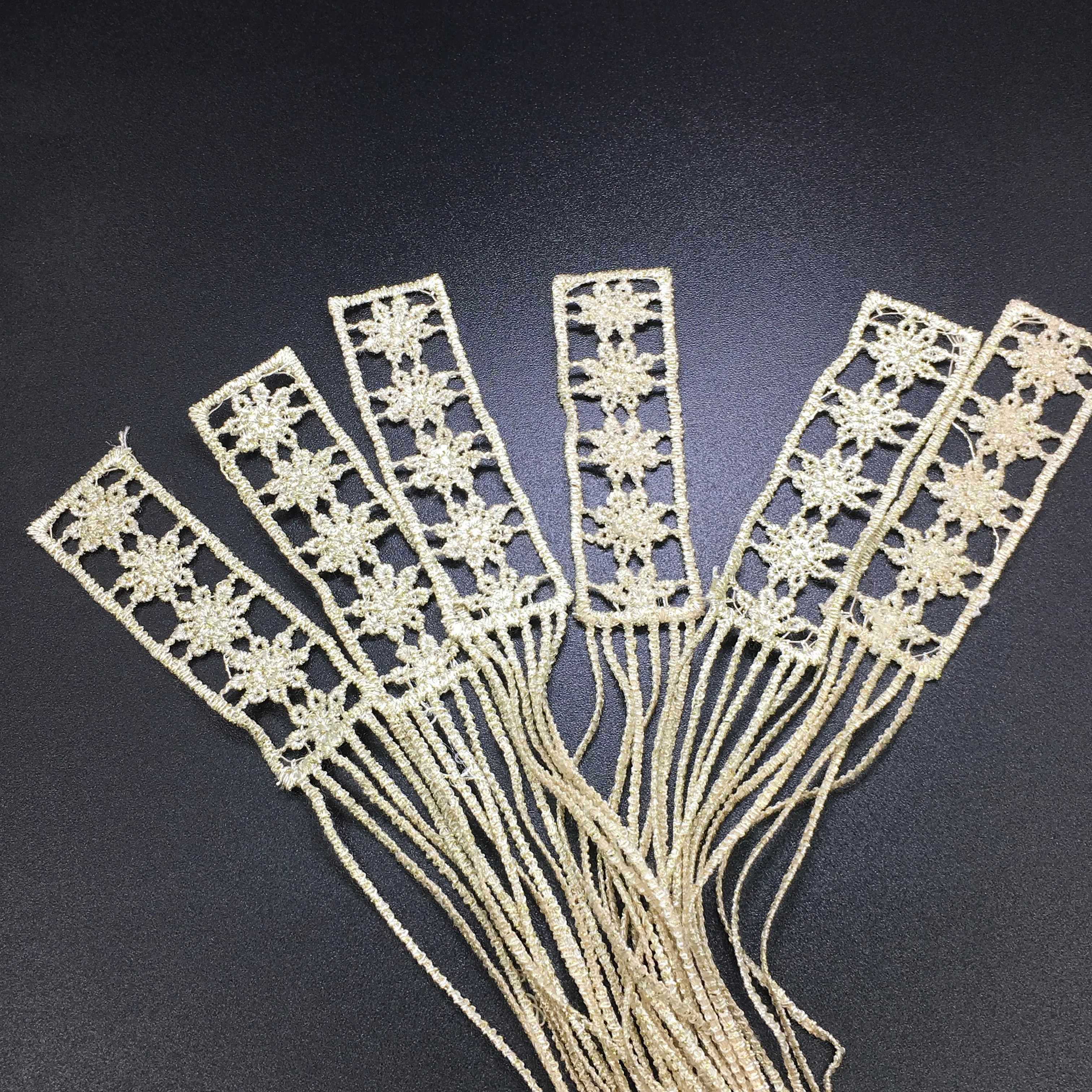 6pc 30x2cm Sew On Gold Embroidery Tassel Patch Baroque Embroidered Applique Fringe Patches For Clothing Parches Bordados AC0945 - купить по