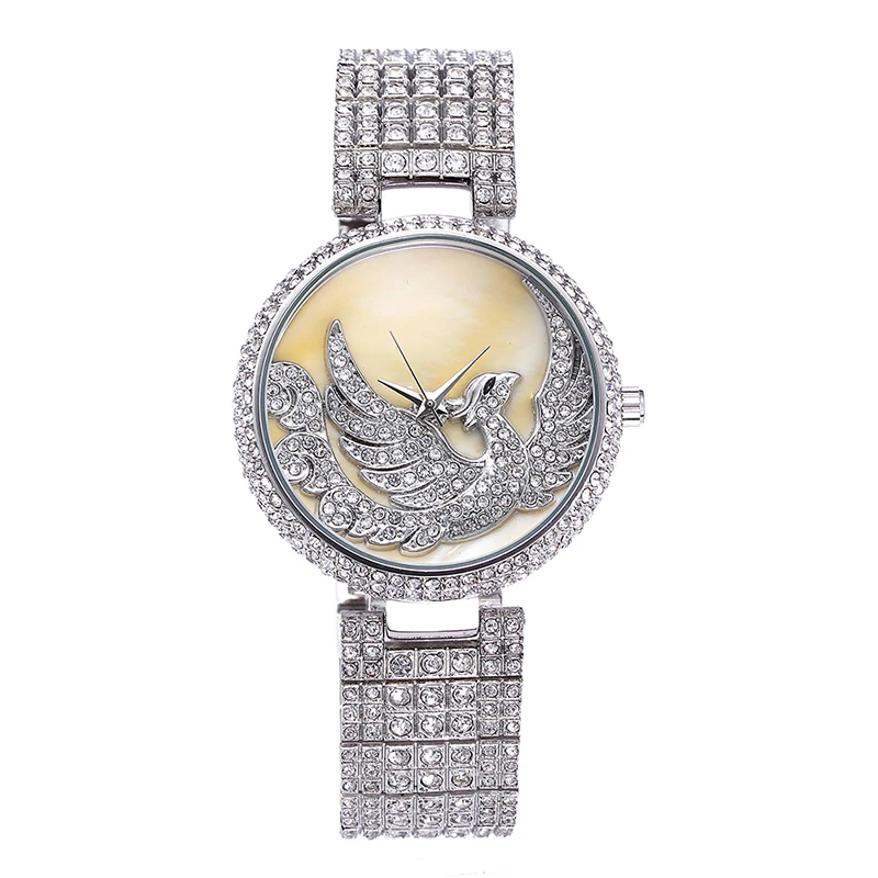 Miss Fox Phoenix роскошные часы для женщин со стразами водонепроницаемые Relojes Mujer
