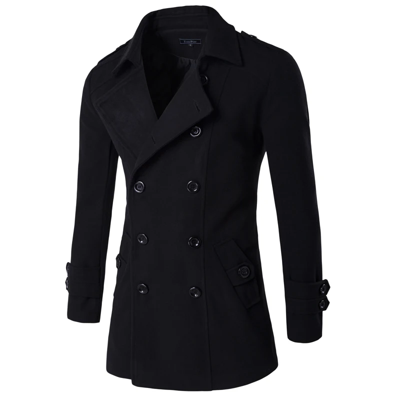 Мужская брендовая одежда Chaqueta Hombre мужской Тренч из шерсти и смесей мужская