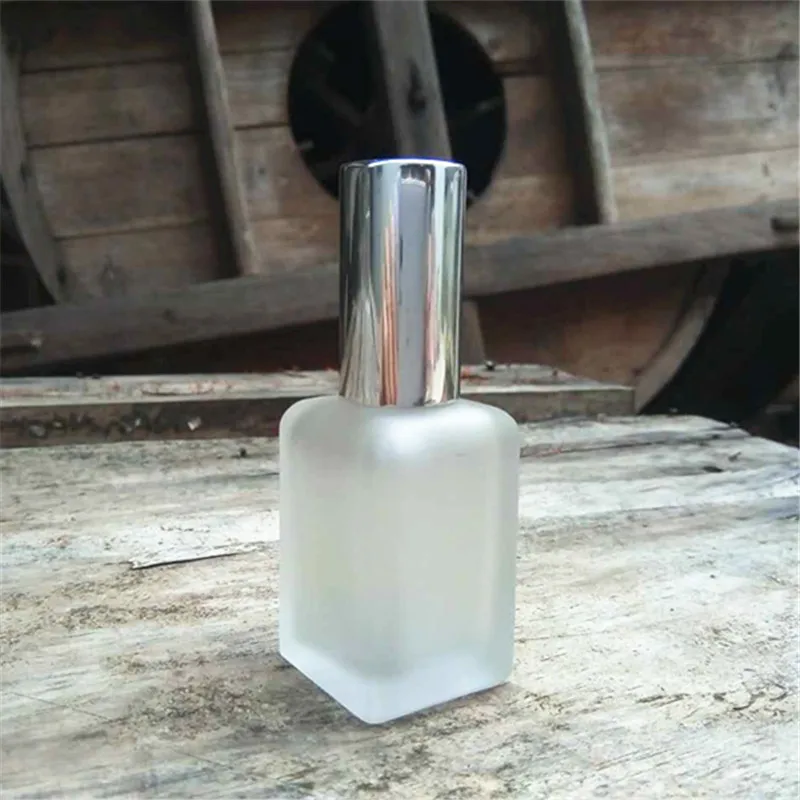 20Pcs/lot Square Design Frosted Glass Perfume Bottle Small Aromatherapy Spray Makeup Container 10ml | Красота и здоровье
