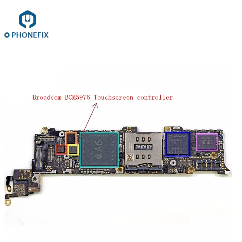 PHONEFIX 5 шт. сенсорный экран чип управления IC U2402 U2401 для iPhone 5S 6 6P логическая плата