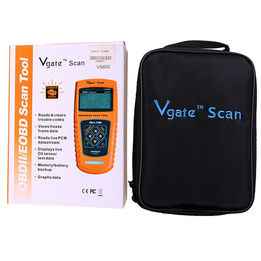 Оригинал Vgate VS600 Автомобильная ОДБ OBD II 2 OBD2 OBDII Code Reader инструменты Диагностики