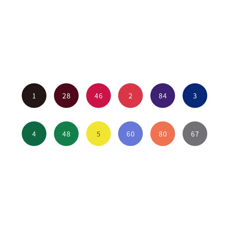 12-Colors Набор цветных маркеров для рисования 12/24/36, художественные маркеры с высоким качеством чернил на водной основе с двойным наконечником для рисования, дизайна, эскизов - Цвет: 12-Colors