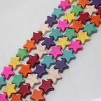 mini oder is 7152025mm multicolor turquoises star loose beads 15