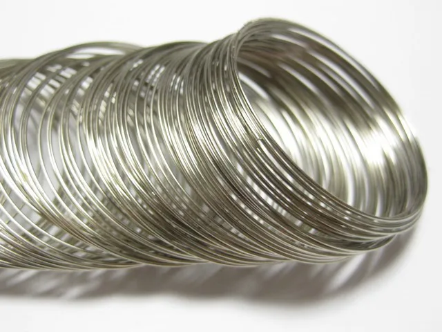 Silber Ton ab.200 Speicher Schmuckdraht Loops 40mm