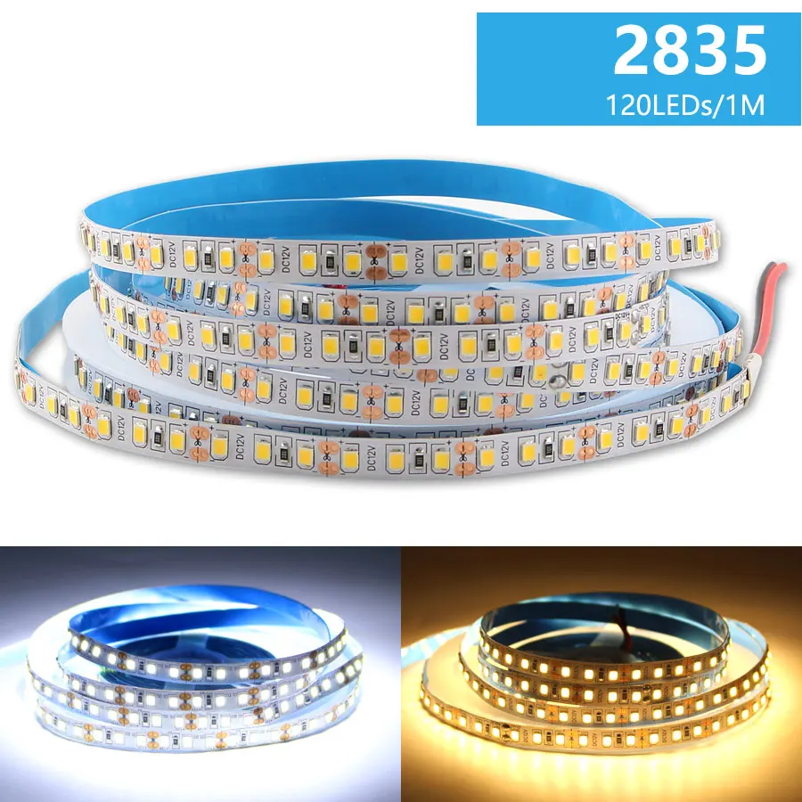 СВЕТОДИОДНАЯ лента SMD 2835 водонепроницаемая лампа-полоска для Гибкая ленточная 12