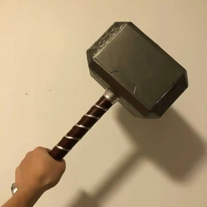 New 2019 Endgame 's Hammers Super hero Cosplay Superhero Weapon PU Props 44 cm 1: 1 Type |