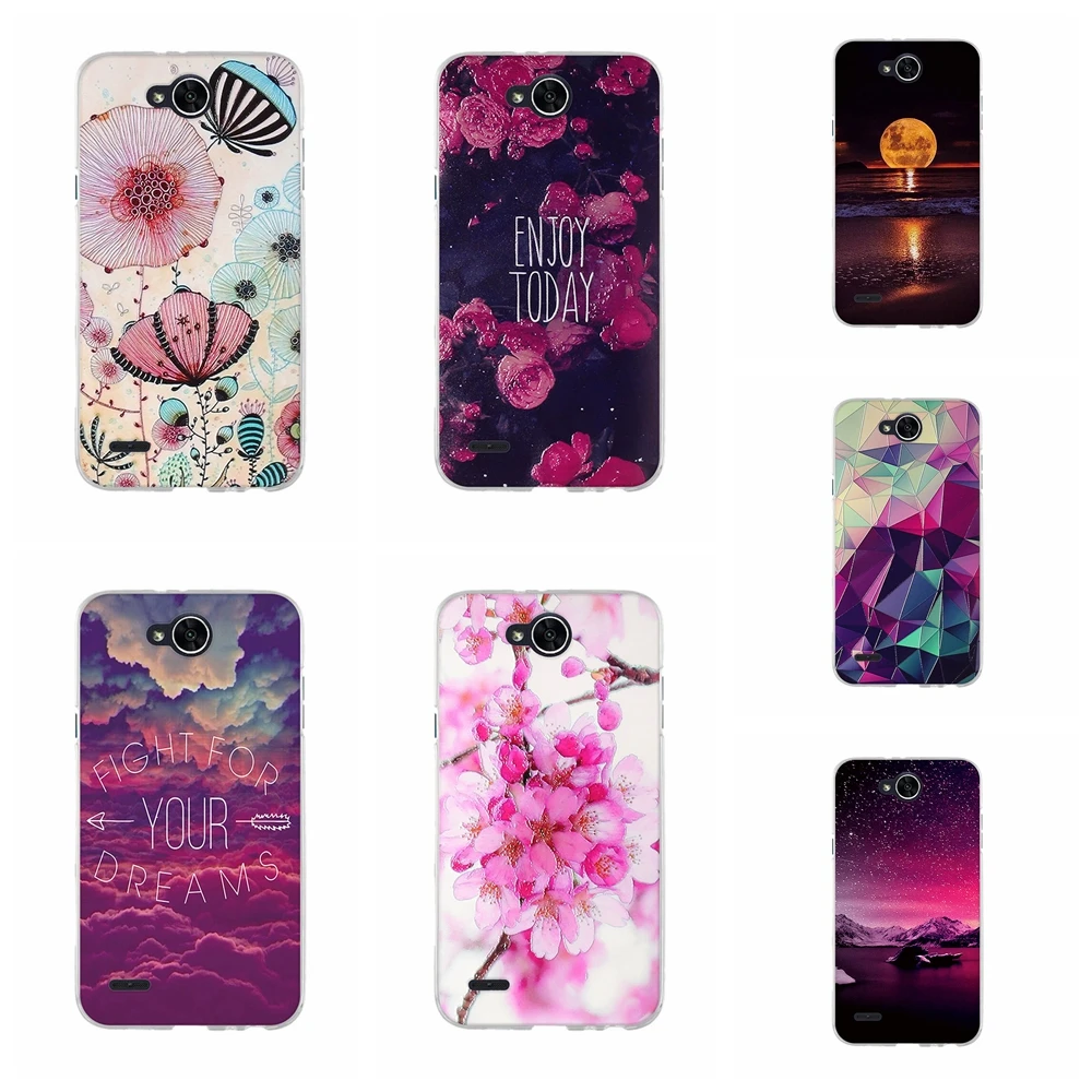 Back Bumper TPU Cover For LG X power 2 M320 Case Painting Thin Silicone K10 Power X500 Protective Coque Charge | Мобильные телефоны