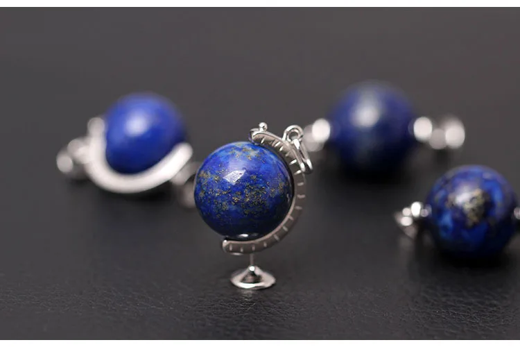 Женские ожерелья с подвеской в виде шара из чистого серебра S925 пробы | Украшения и