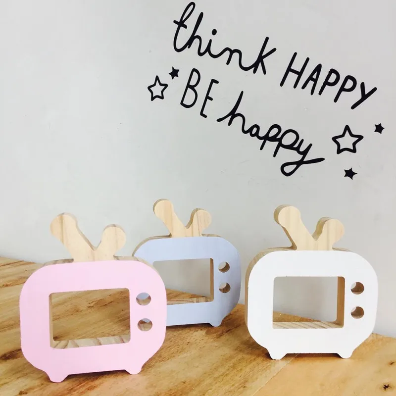 Домашний декор деревянные игрушечные украшения для телевизора Скандинавская