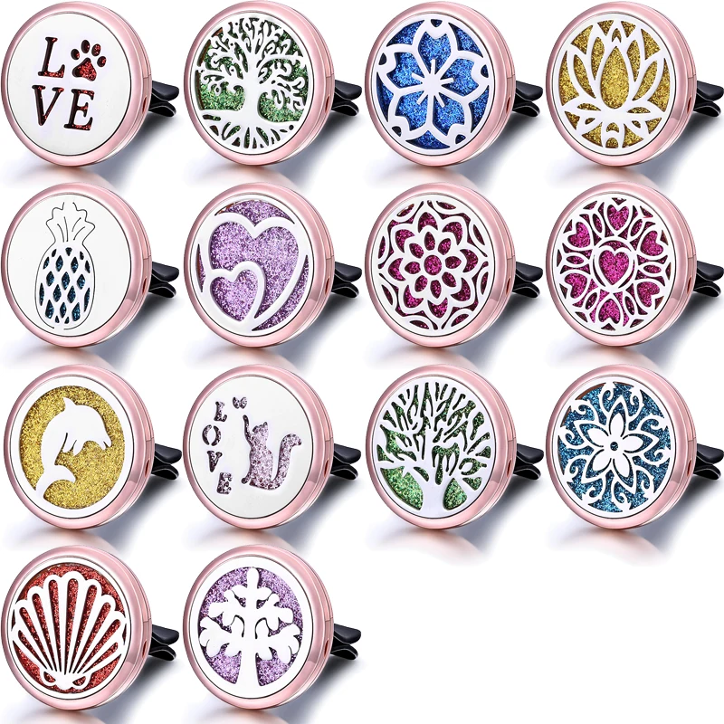 Милый Кот автомобиль диффузор ароматерапия розовое золото цвет Магнитный