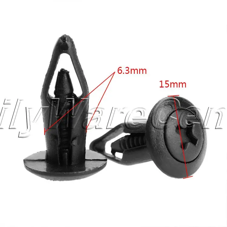 50 шт. автомобильные крепежи фиксаторы бампера пластиковые заклепки зажимы для