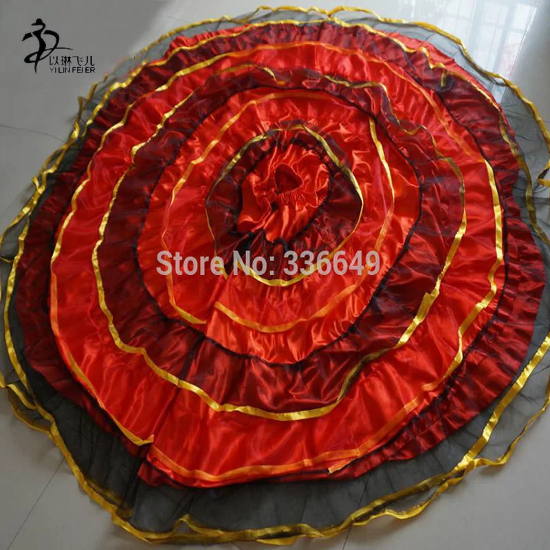 Женская юбка для фламенко испанское нарядное платье танцевальная Senorita Rumba сальса