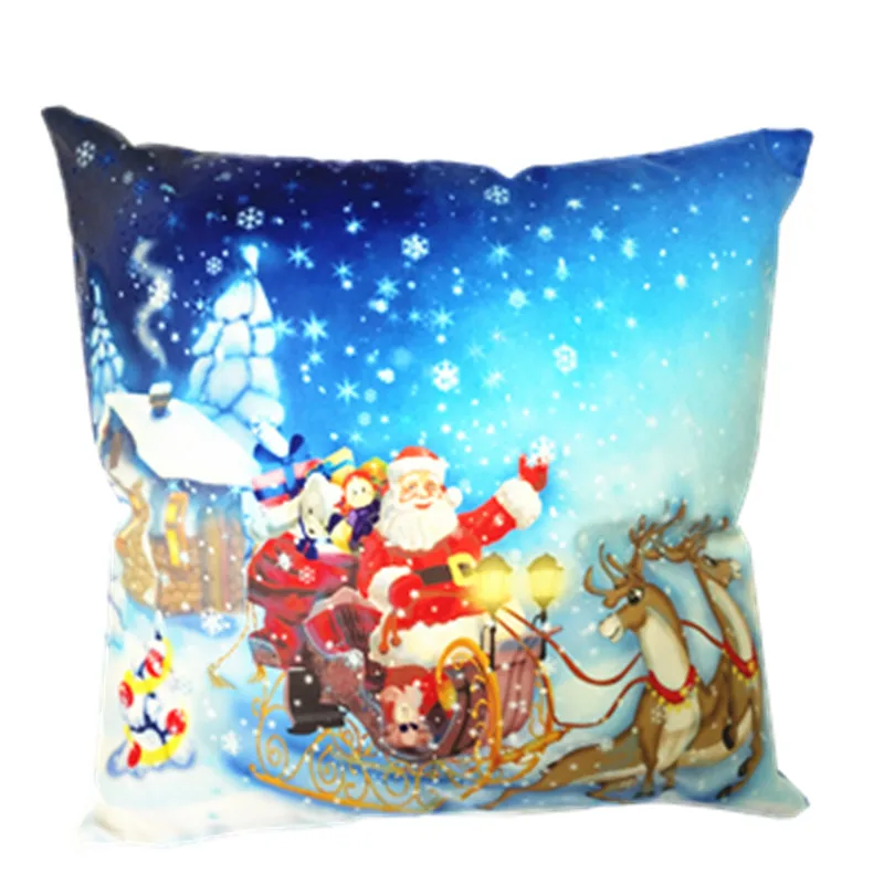 Санта Клаус дом печатается на одной стороне домашнего интерьера автомобиля