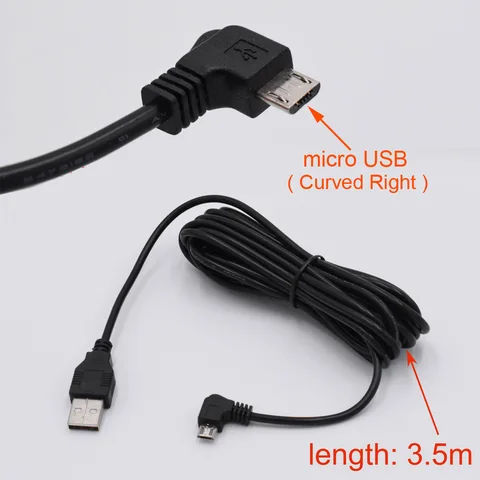 Кабель XCGaoon micro USB для автомобильного видеорегистратора, GPS, планшета, мобильного телефона, Длина 3,5 м