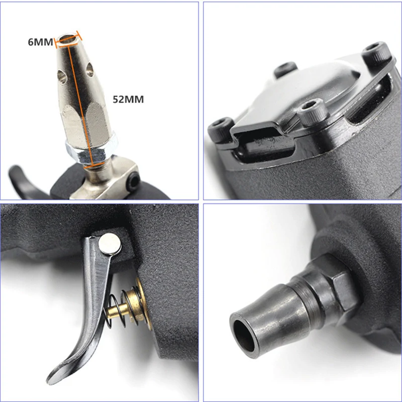 

Garment Air Puncher Shoe Bag Pneumatic Eyelet Tool Cloth Hole Drill Leather Belt Wind Perforator 4mm
