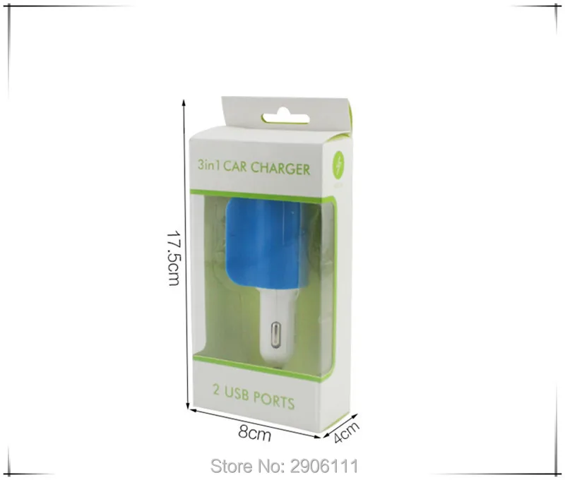 Автомобильное зарядное устройство с двумя USB-портами для iPhone Samsung Xiaomi Mitsubishi outlander
