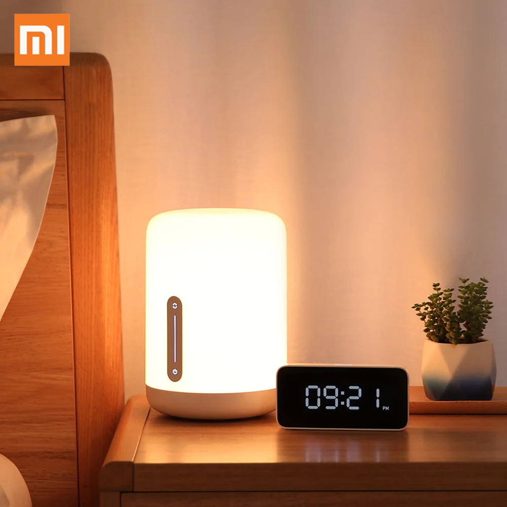 Новое поступление оригинальный Xiaomi Mijia прикроватная лампа 2 Bluetooth WiFi подключение