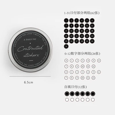 bai ju 100 шт./кор. Винтаж Стикеры простой для заметок на клейкой основе тег Pad Скрапбукинг ярлыком дневник альбом пуля журнал Стикеры s - Цвет: bai ju
