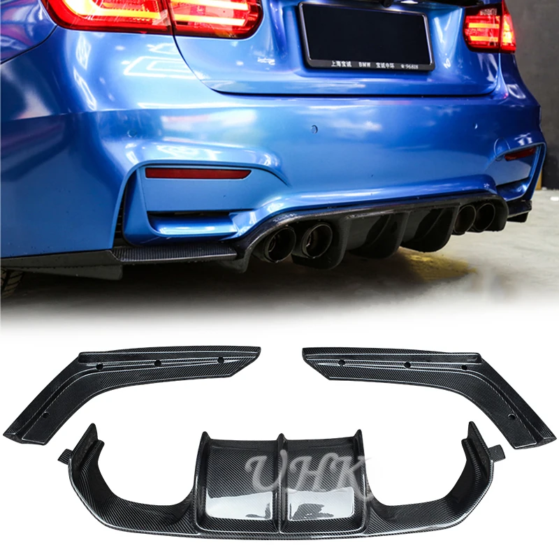 UHK для BMW 3 4 серии F8X F80 M3 F82 M4 Vorsteiner стиль углеродное волокно задние Губы шт.