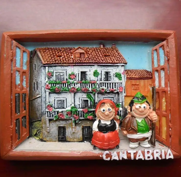 Cantabria Испания 3D магниты на холодильник дорожные сувениры магнитные наклейки