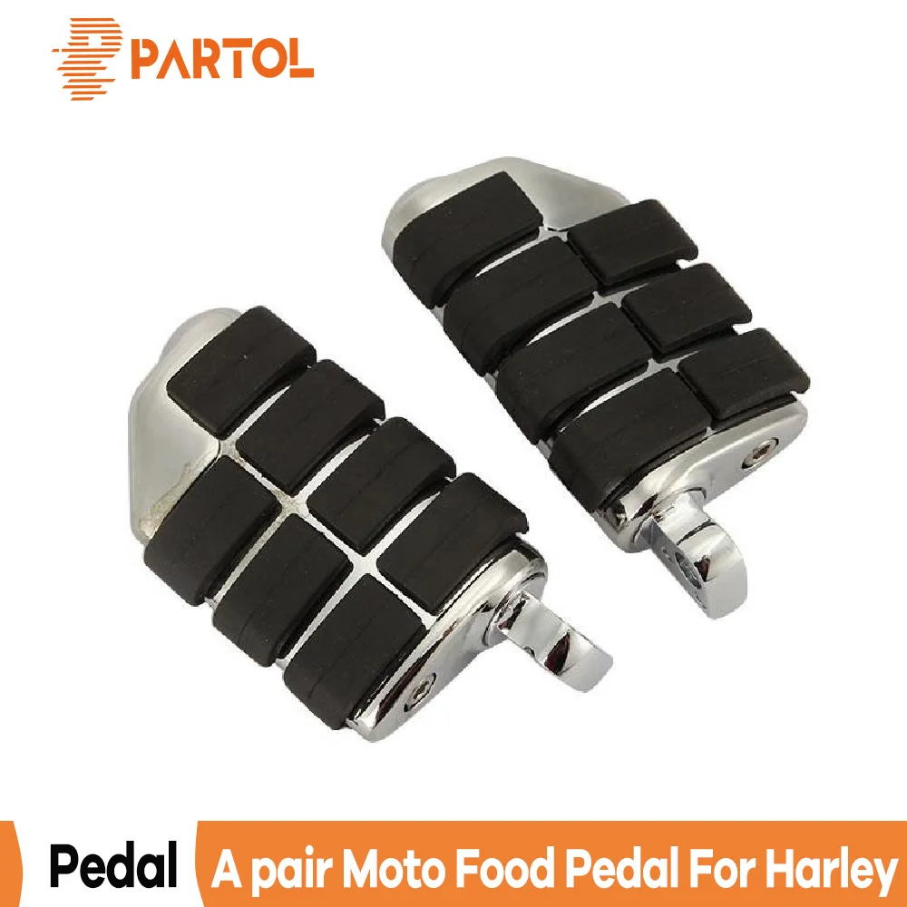 Partol 2 шт. Универсальные Металлические мотоциклетные подножки педали для Harley Davidson