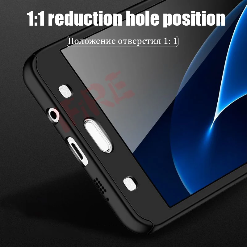 Полный чехол для Samsung Galaxy A7 A5 2016 роскошный 360 Защитные чехлы телефонов J3 J5 J7 2017