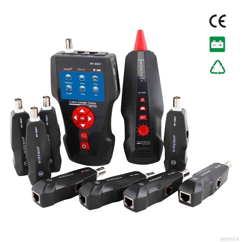 NOYAFA NF 8601W проводной трекер для BNC PING POE RJ11 тестер телефонной линии RJ45 LAN сетевого